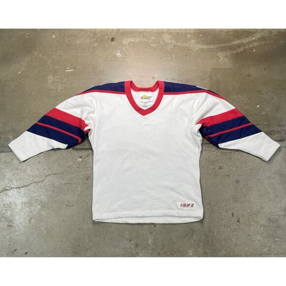 Pro-Sport USA Sweatshirt Hockey Division Large Game Gear USA Made Red White Blue - Picture 1 of 10